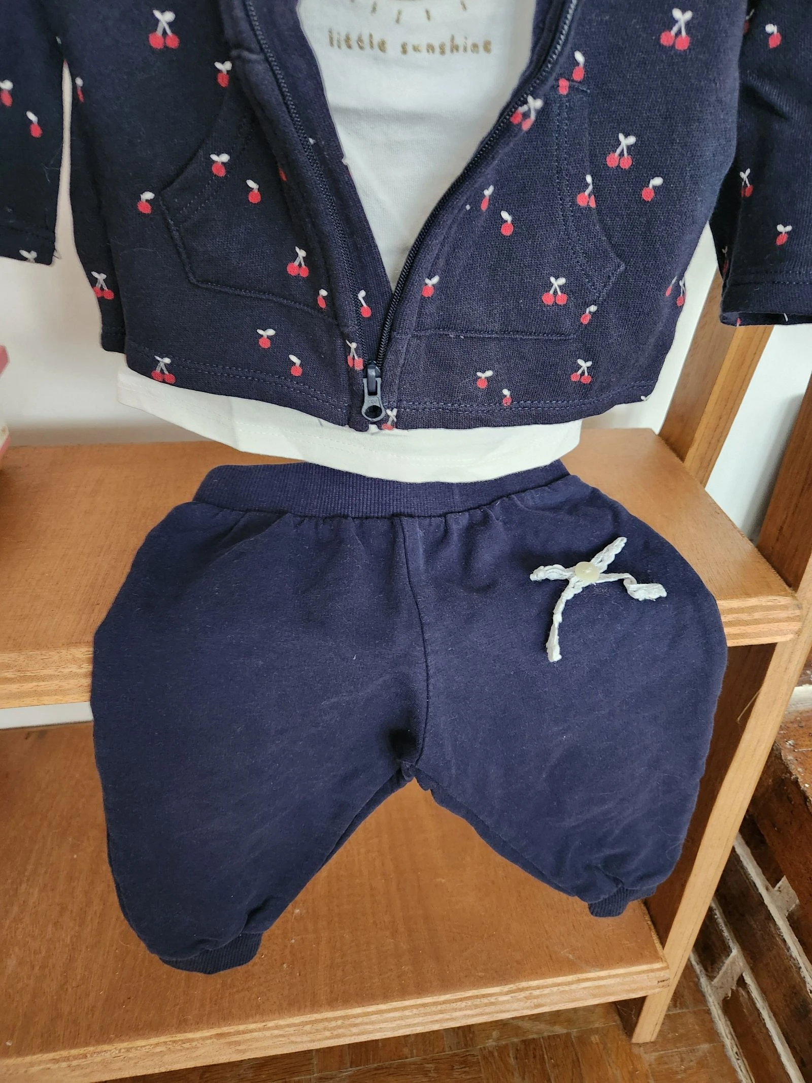 🐻 conjunto de 3 piezas para bebés niñas de 9 meses – photo 3